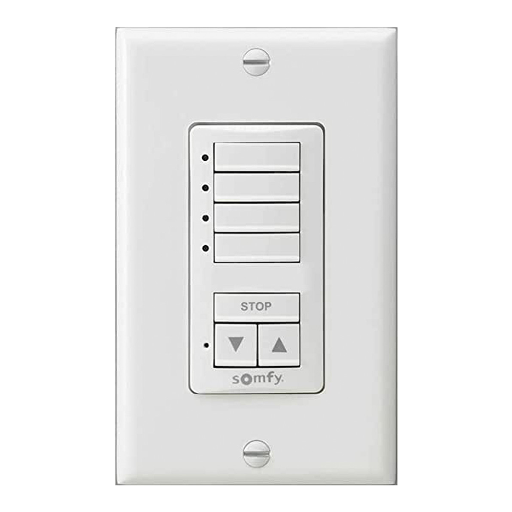Somfy decoflex wall switch white 4 channel